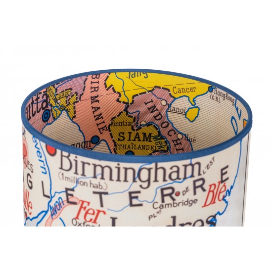 lampe ILES BRITANNIQUES  carte geographie affiche scolaire