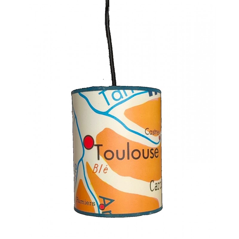 LAMPE CARTE AFFICHE ECOLE DE TOULOUSE A BEZIERS