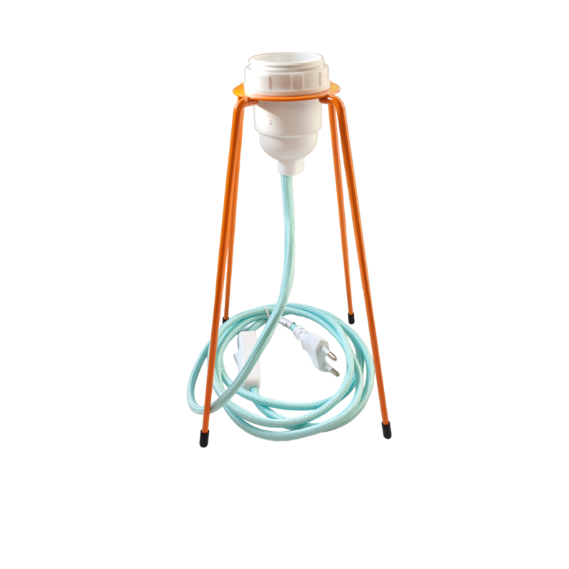 Base Lampe DIY Zerodeko - Support En Bois Massif Hévéa Pour Ampoule E27, Pied De Lampe De Bureau Ou Décoration