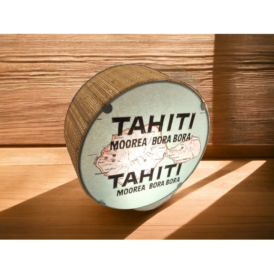 APPLIQUE RONDE - TAHITI BLEU