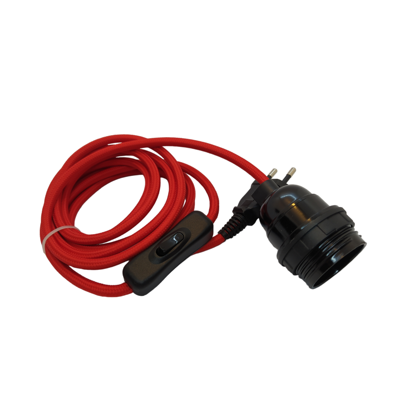 CORDON TEXTILE EQUIPE  fiche et prise