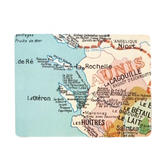 PLANCHE A DECOUPER LA VENDEE de la gastronomie Francaise et ses specialités