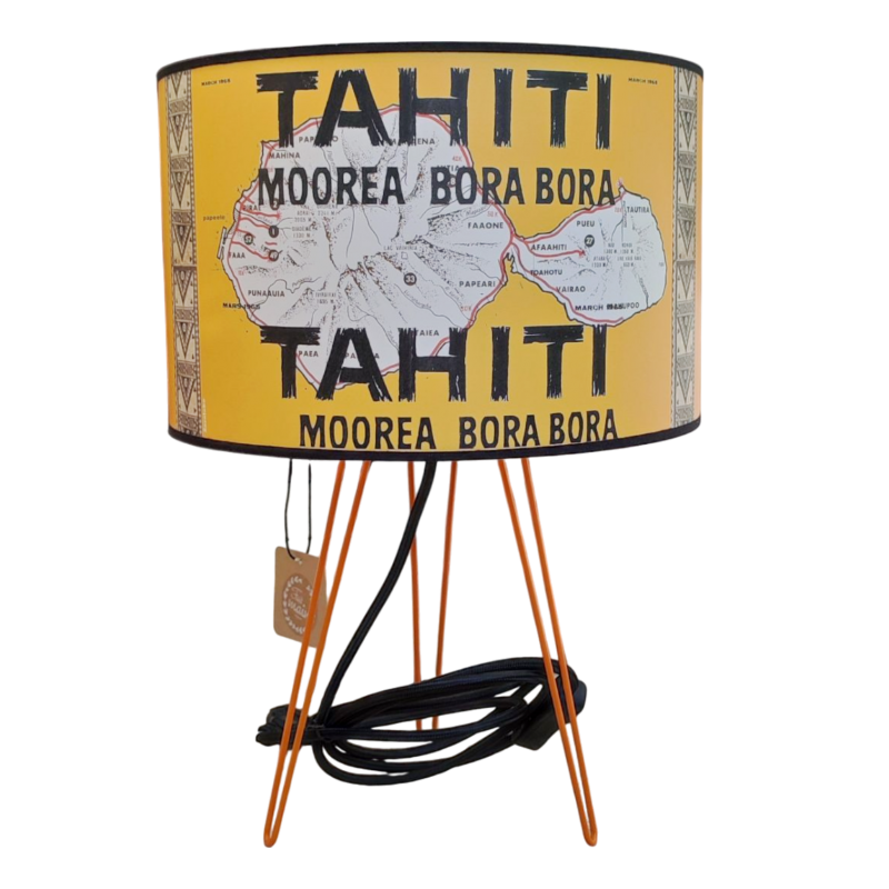 LAMPE JAUNE TAHITI POLYNESIE MOOREA BORA BORA Papeete