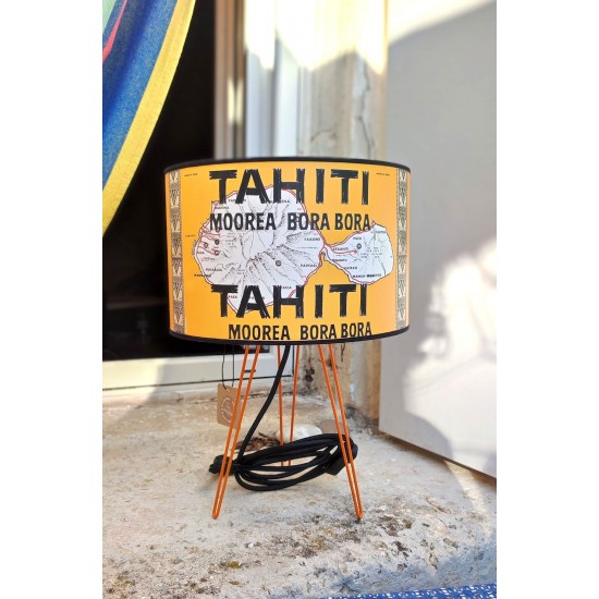 LAMPE JAUNE TAHITI POLYNESIE MOOREA BORA BORA Papeete