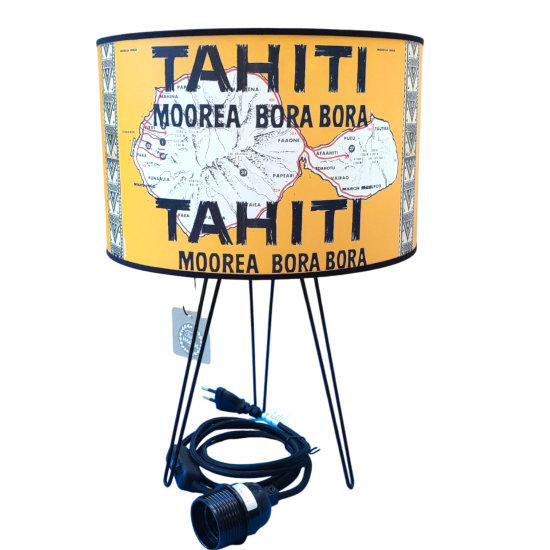 LAMPE JAUNE TAHITI POLYNESIE MOOREA BORA BORA Papeete