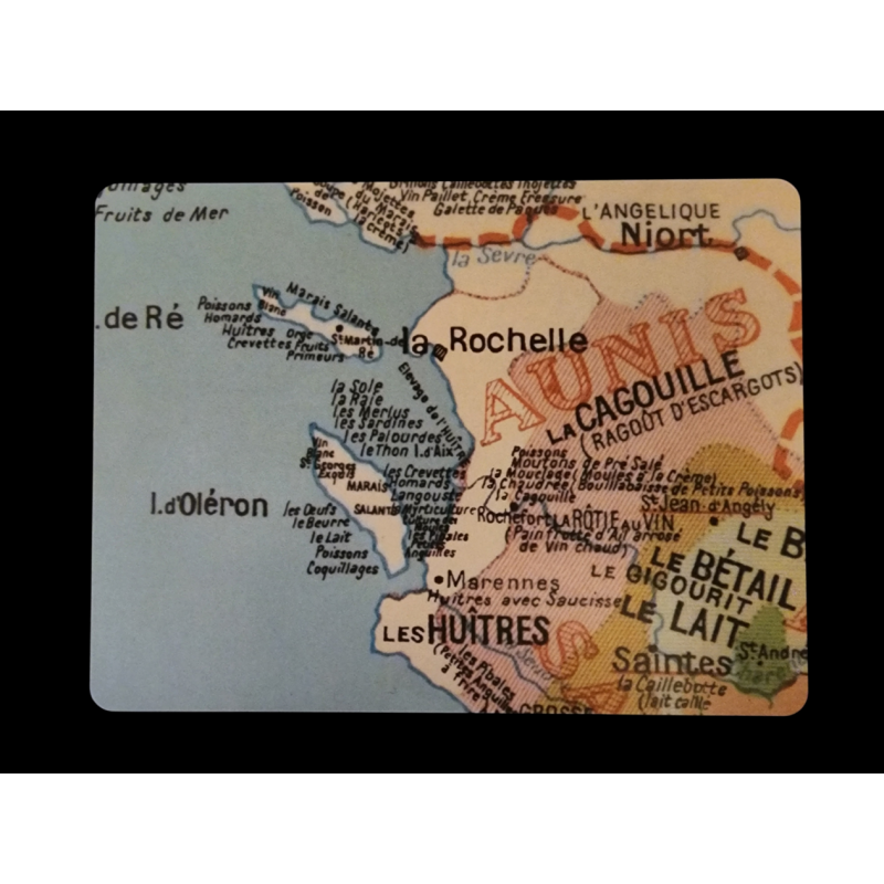 PLANCHE A DECOUPER LA VENDEE de la gastronomie Francaise et ses specialités