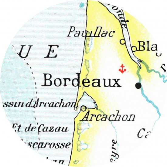 DESSOUS DE VERRE BORDEAUX...