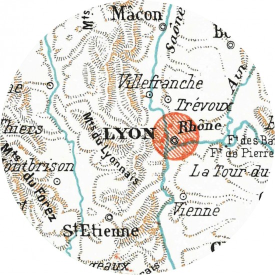 DESSOUS DE VERRE LYON CARTE...