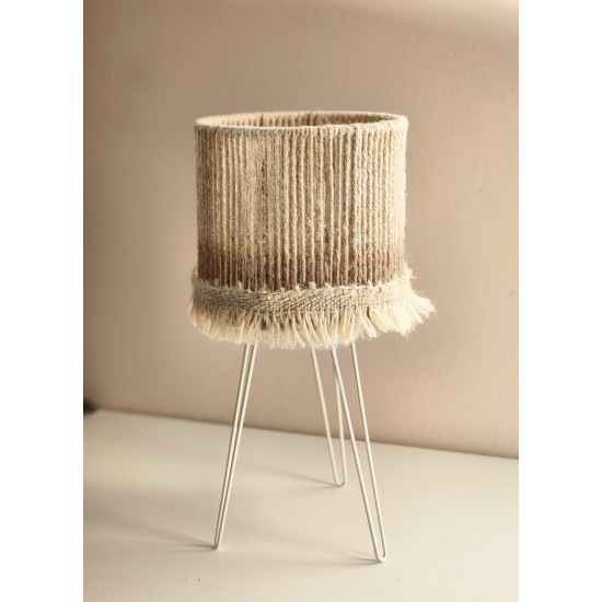 Abat-jour tressée en cordelette