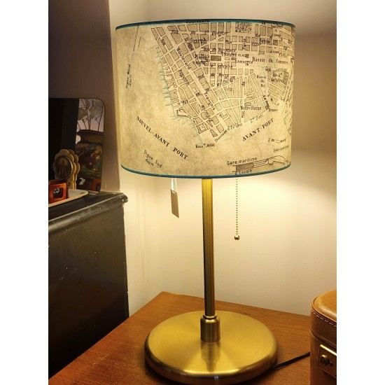 ABAT JOUR  CARTE ANCIENNE DU PORT DU HAVRE