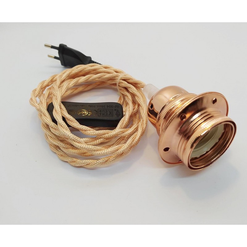 CORDON TEXTILE EQUIPE  fiche et prise