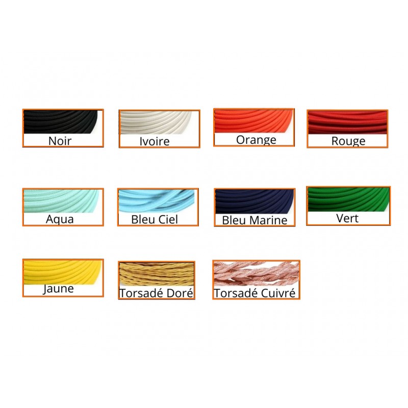 CORDON TEXTILE EQUIPE  fiche et prise