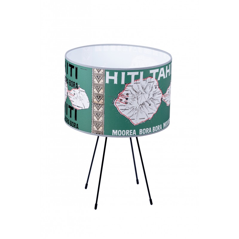 LAMPE TAHITI vert sauge POLYNESIE MOOREA BORA BORA Papeete