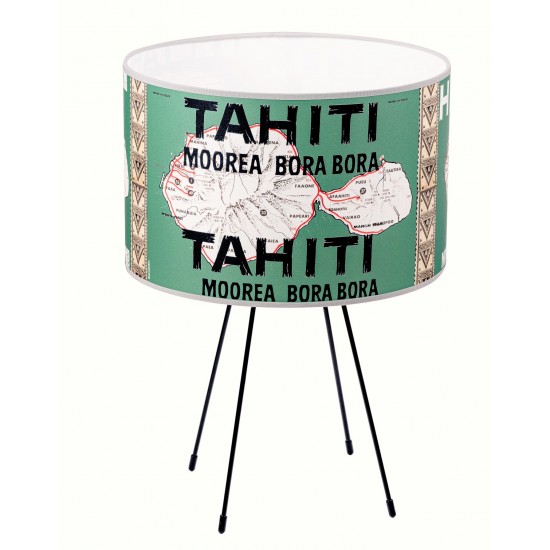 LAMPE TAHITI vert sauge POLYNESIE MOOREA BORA BORA Papeete