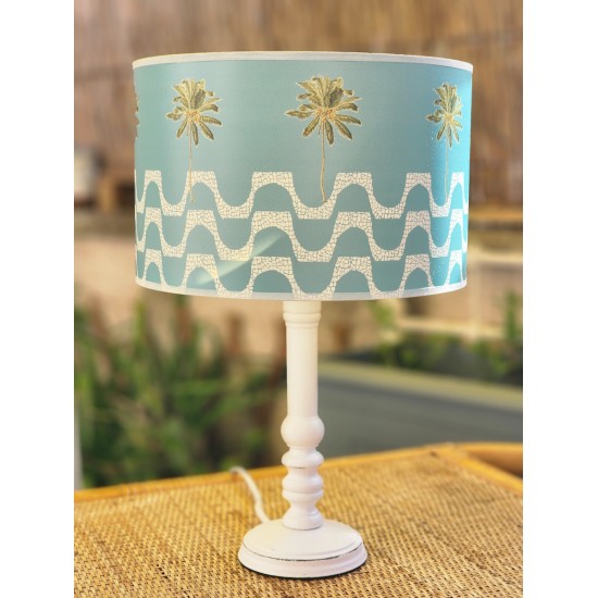 Abat-jour Copacabana plage fond bleu