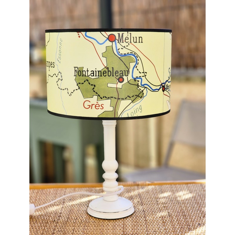 ABAT JOUR FONTAINEBLEAU LA BEAUCE LAMPE AFFICHE SCOLAIRE