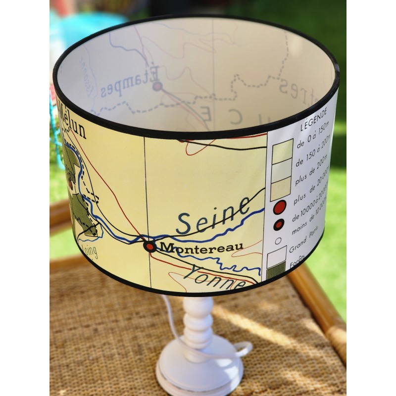ABAT JOUR FONTAINEBLEAU LA BEAUCE LAMPE AFFICHE SCOLAIRE