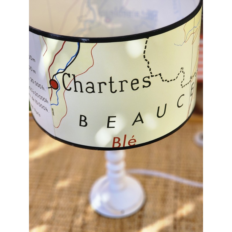 ABAT JOUR FONTAINEBLEAU LA BEAUCE LAMPE AFFICHE SCOLAIRE