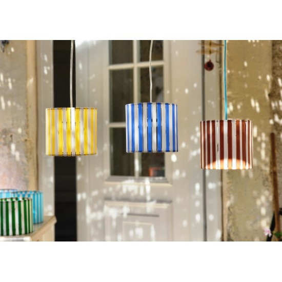 LAMPE STRIPE Ø15cm MATERIAUX RECYCLES IMPRESSION 3 D