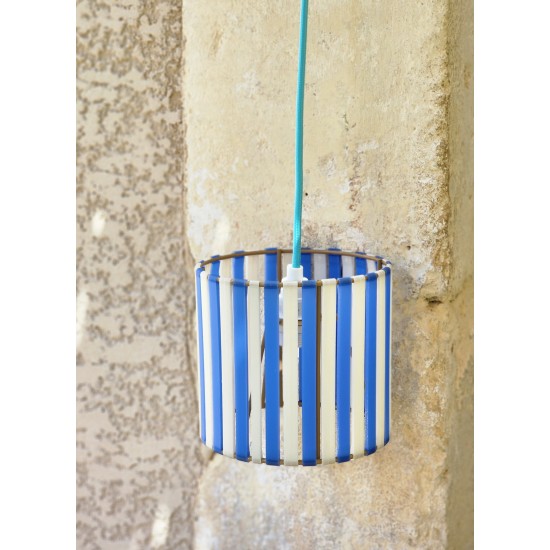 LAMPE STRIPE Ø15cm MATERIAUX RECYCLES IMPRESSION 3 D