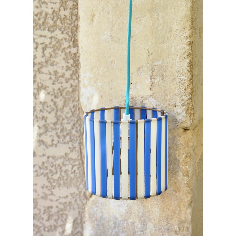 LAMPE STRIPE Ø15cm MATERIAUX RECYCLES IMPRESSION 3 D
