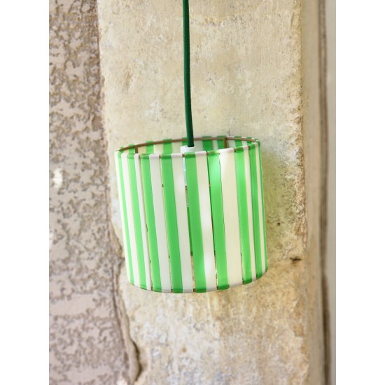 LAMPE STRIPE Ø15cm MATERIAUX RECYCLES IMPRESSION 3 D
