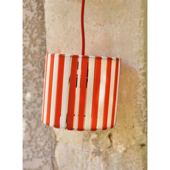LAMPE STRIPE Ø15cm MATERIAUX RECYCLES IMPRESSION 3 D