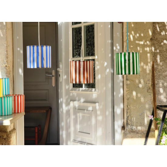 LAMPE STRIPE Ø15cm MATERIAUX RECYCLES IMPRESSION 3 D