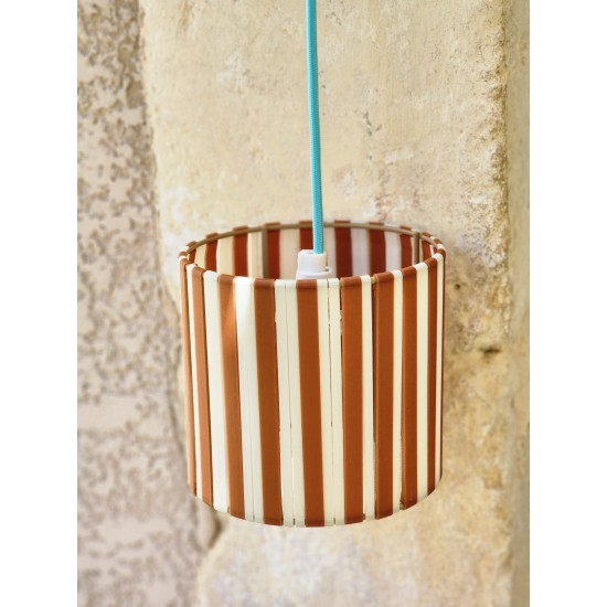 LAMPE STRIPE Ø15cm MATERIAUX RECYCLES IMPRESSION 3 D