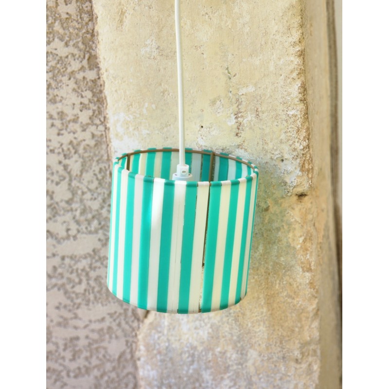 LAMPE STRIPE Ø15cm MATERIAUX RECYCLES IMPRESSION 3 D