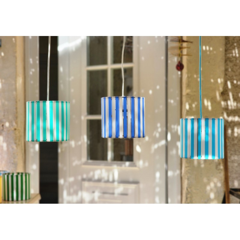 LAMPE STRIPE Ø15cm MATERIAUX RECYCLES IMPRESSION 3 D