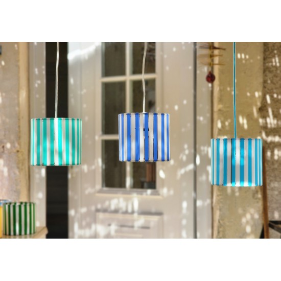 LAMPE STRIPE Ø15cm MATERIAUX RECYCLES IMPRESSION 3 D