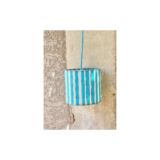 LAMPE STRIPE Ø15cm MATERIAUX RECYCLES IMPRESSION 3 D