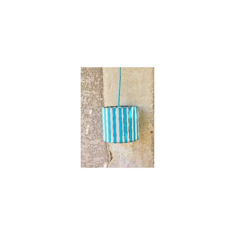 LAMPE STRIPE Ø15cm MATERIAUX RECYCLES IMPRESSION 3 D