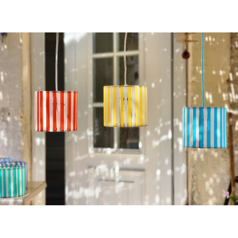 LAMPE STRIPE Ø15cm MATERIAUX RECYCLES IMPRESSION 3 D
