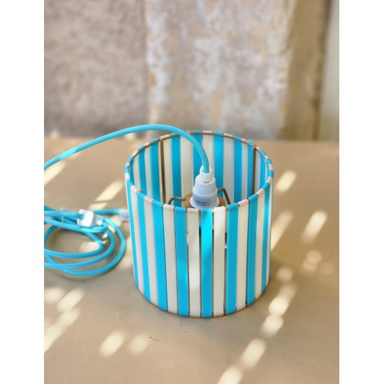 LAMPE STRIPE Ø15cm MATERIAUX RECYCLES IMPRESSION 3 D