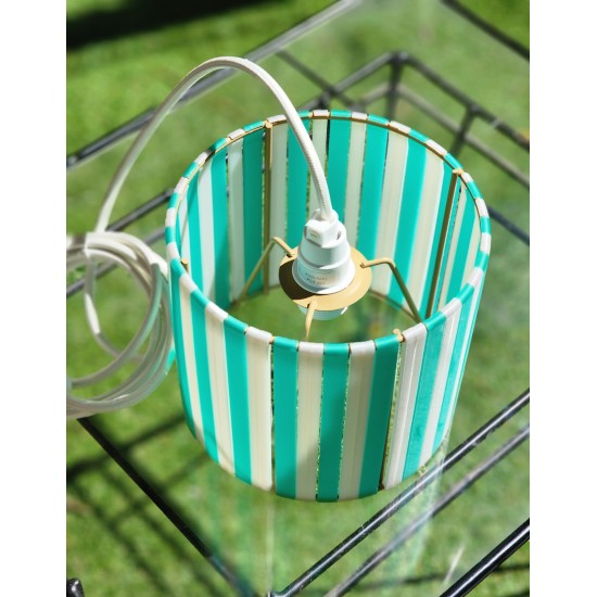 LAMPE STRIPE Ø15cm MATERIAUX RECYCLES IMPRESSION 3 D