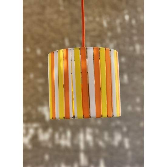 LAMPE STRIPE Ø15cm MATERIAUX RECYCLES IMPRESSION 3 D