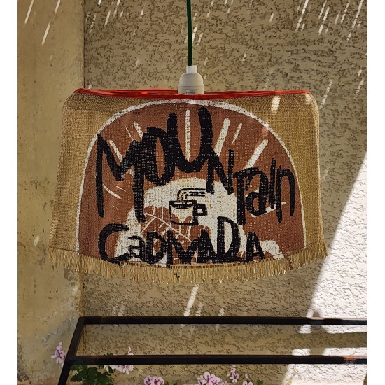 SUSPENSION MOUNTAIN CAPIVARA EN TOILE DE JUTE ANCIEN SAC DE CAFE recycle pour IN ET outdoor