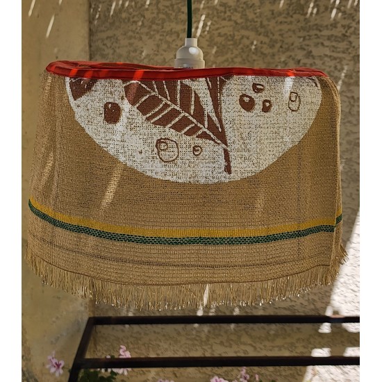 SUSPENSION MOUNTAIN CAPIVARA EN TOILE DE JUTE ANCIEN SAC DE CAFE recycle pour IN ET outdoor