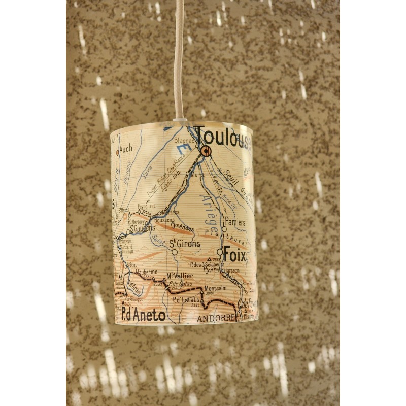 BALADEUSE  lampe carte geographie PYRENEES