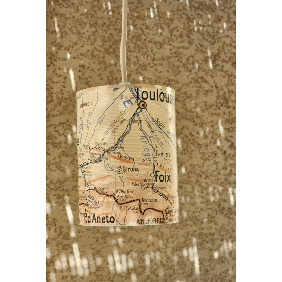 BALADEUSE  lampe carte geographie PYRENEES