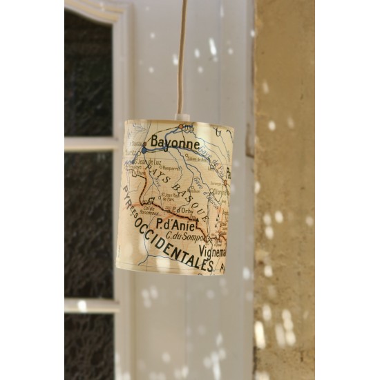 BALADEUSE  lampe carte geographie PYRENEES