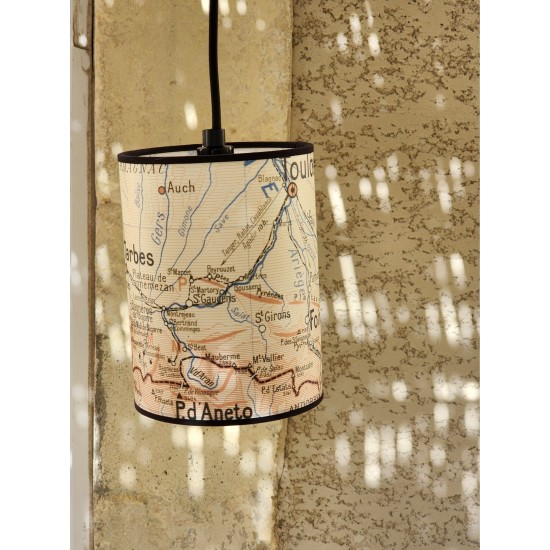 BALADEUSE  lampe carte geographie PYRENEES
