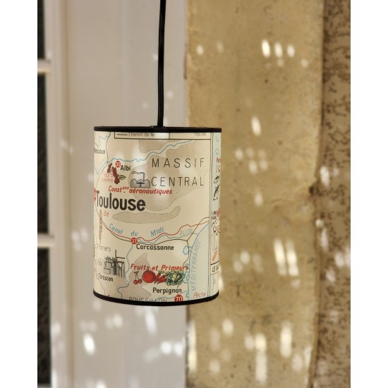 BALADEUSE  lampe carte geographie PYRENEES