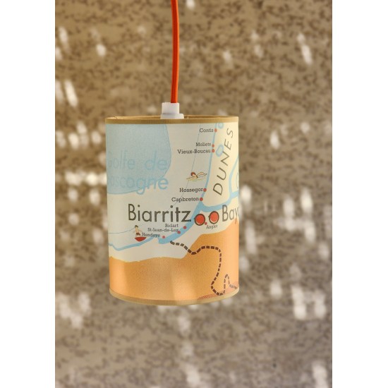 lampe geographie cartographie AFFICHE SCOLAIRE BIARRITZ BAYONNE