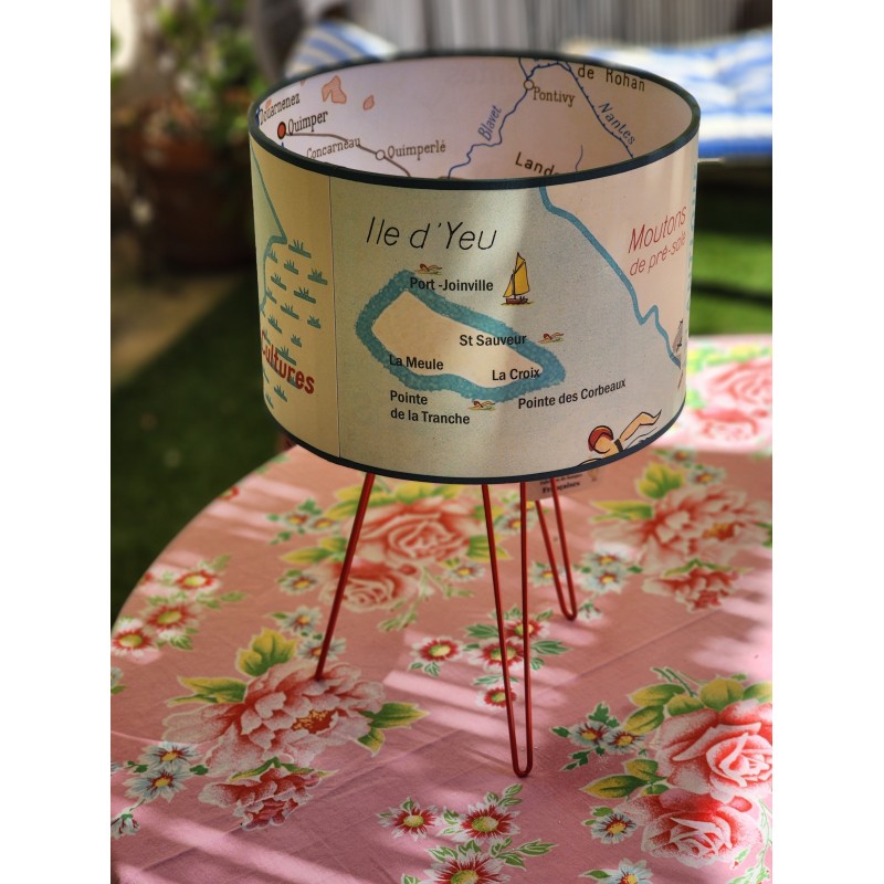 LAMPE NOIRMOUTIER ILE D'YEU AFFICHE SCOLAIRE