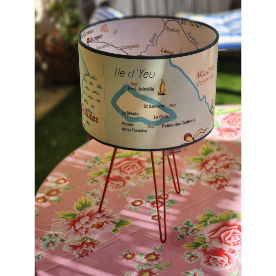 LAMPE NOIRMOUTIER ILE D'YEU AFFICHE SCOLAIRE