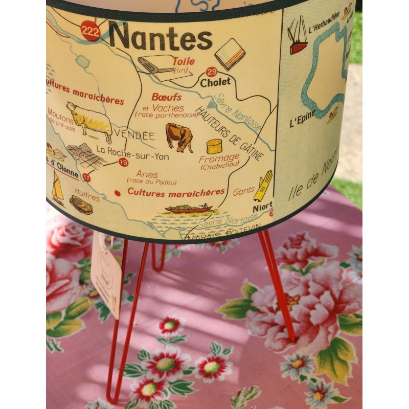 LAMPE NOIRMOUTIER ILE D'YEU AFFICHE SCOLAIRE
