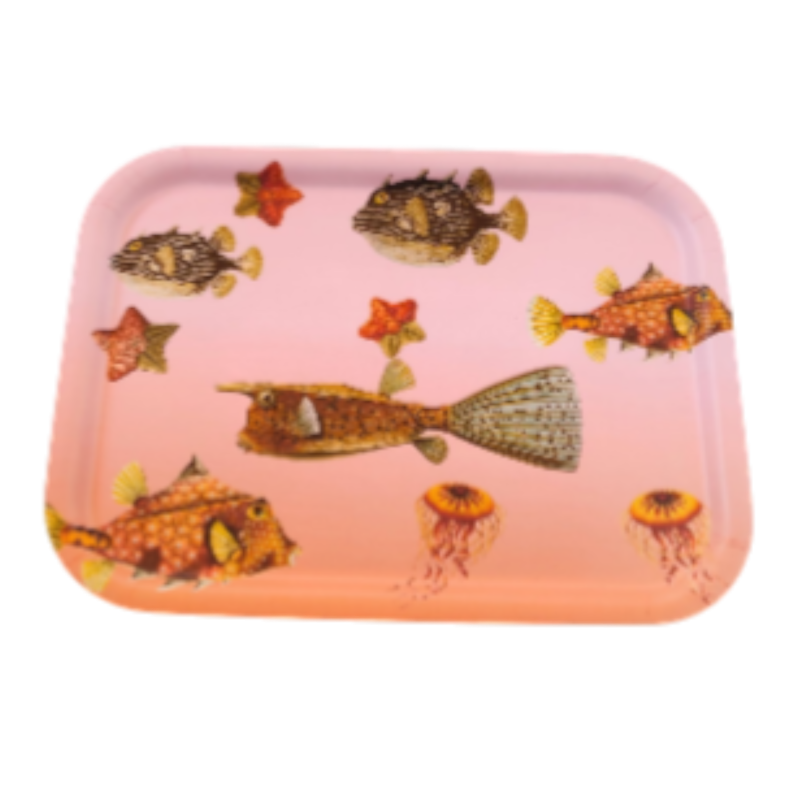 PLATEAU FISH MEDIUM ROSE ORANGE
